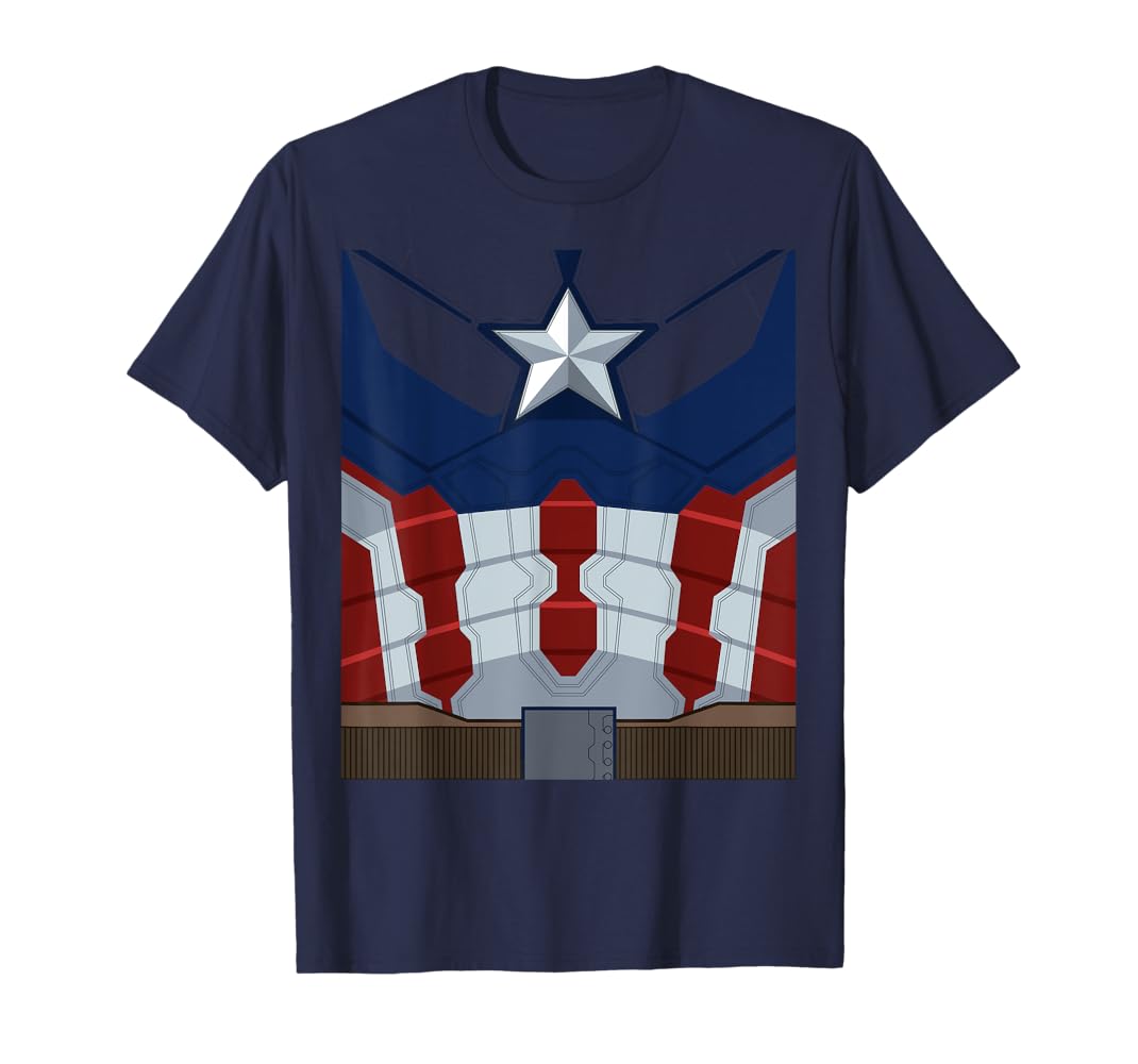 Amazon | マーベル キャプテンアメリカ コスチューム Tシャツ